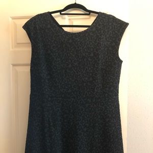 Black cap sleeve dress